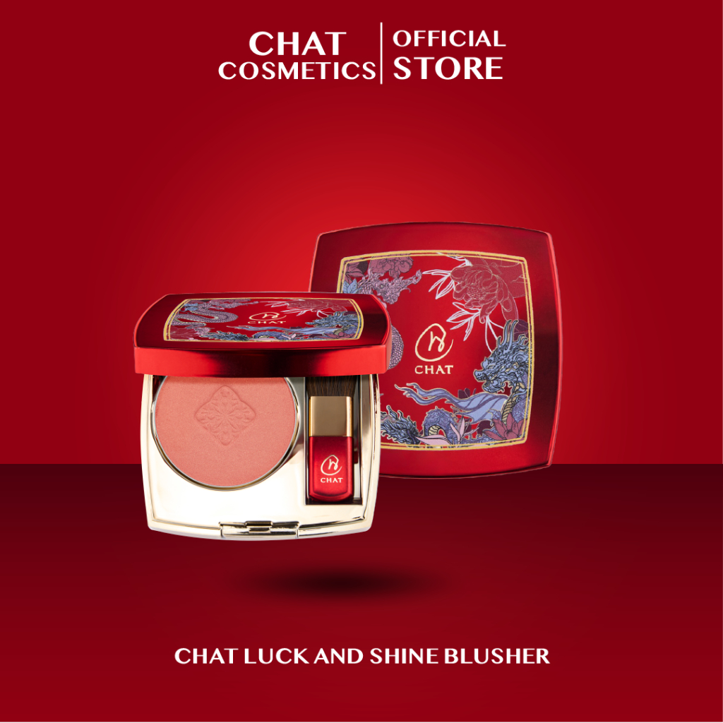 ฉัตร บลัชออน สูตรแมตต์ผสมชิมเมอร์ CHAT The Endless Luck and Shine Blusher