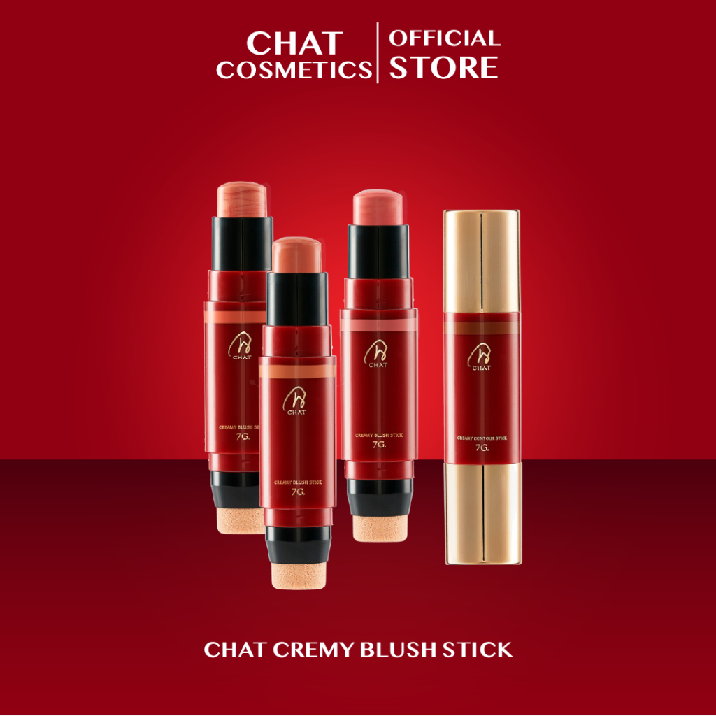 ฉัตร ครีมมี่บลัชสติ๊ก CHAT Creamy Blush Stick