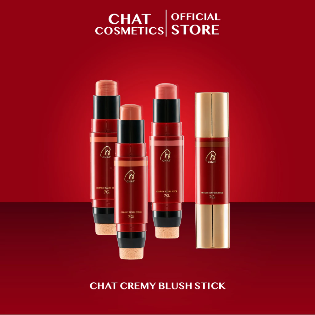 ฉัตร ครีมมี่บลัชสติ๊ก CHAT Creamy Blush Stick