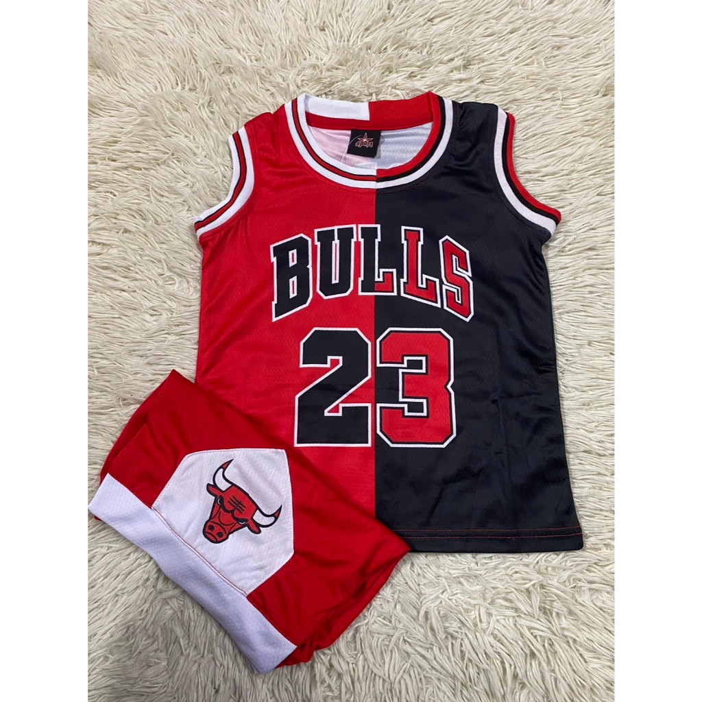 เสื้อบาสเก็ตบอลเด็ก ทีมChicago Bulls เสื้อพร้อมกางเกง ป้ายงานปัก สินค้าใหม่ล่าสุด