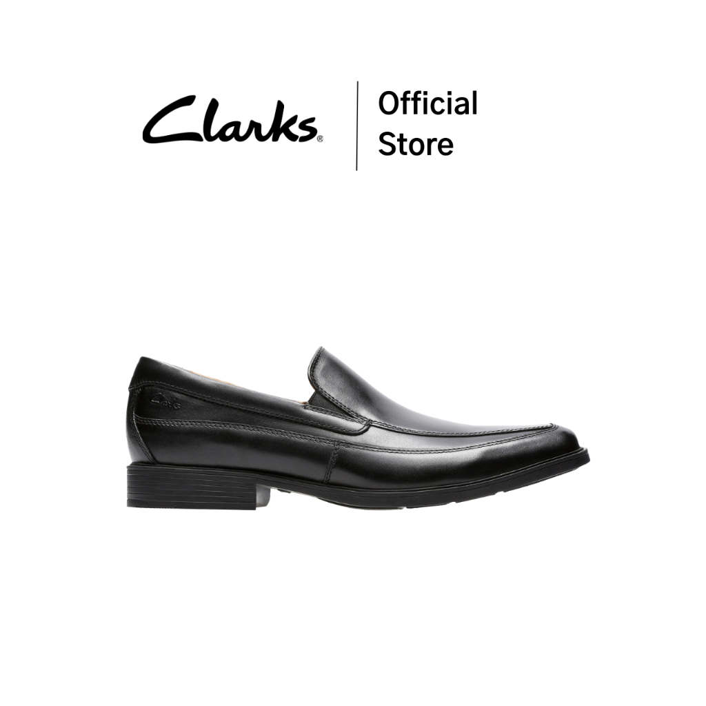 Clarks รุ่น TILDEN FREE สี BLACK LEATHER รองเท้าทำงาน หนังแท้ ทรง LOAFER (รองเท้าโลฟเฟอร์) คุณภาพดี ใส่สบาย รองเท้าทำงาน