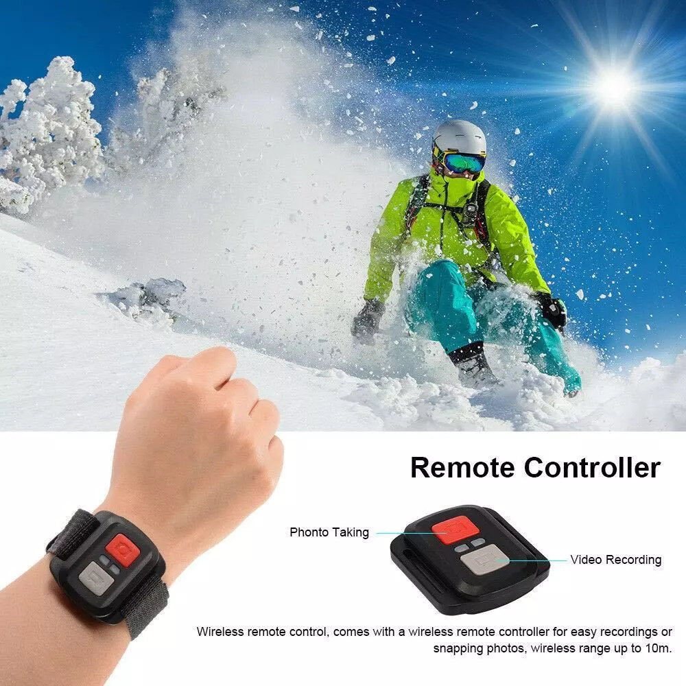 กล้องกันน้ำ กล้องถ่ายใต้น้ำ กล้องติดหมวก 4k Ultra Action Camera With Remote thumbnail 8