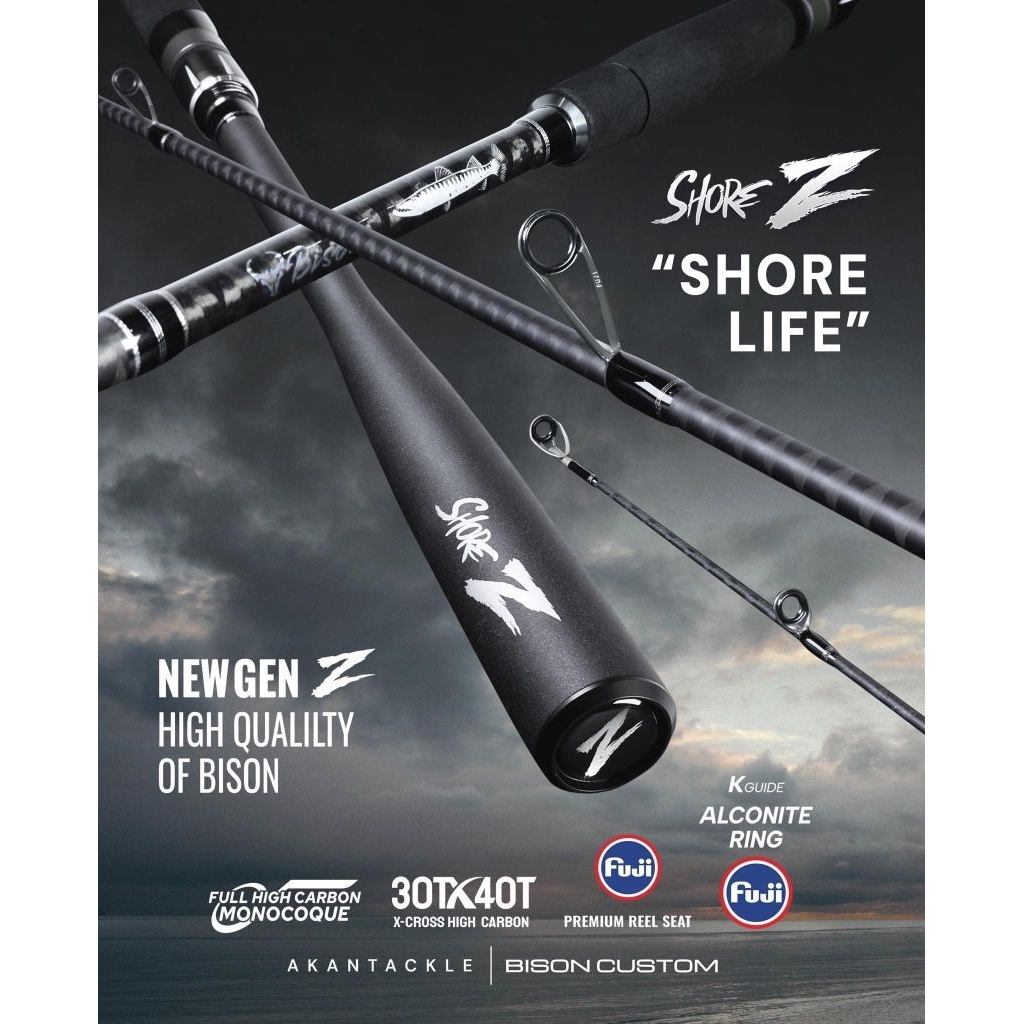 คันตีเหยื่อปลอม BISON SHORE Z (2ท่อน)