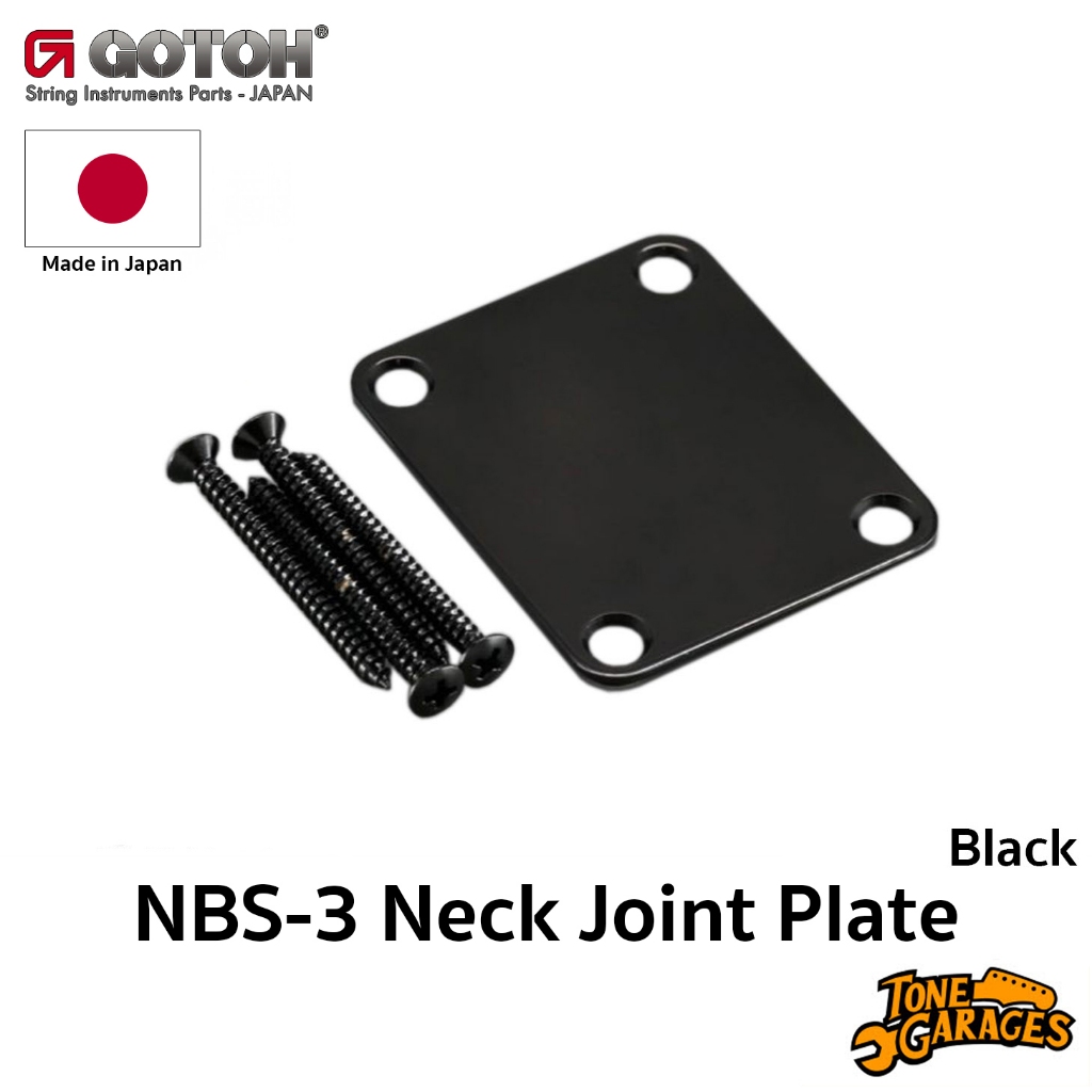 Gotoh NBS-3 Neck Joint Plate สี Black