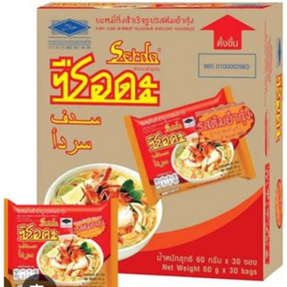 บะหมี่ ซือดะ รสต้ำยำกุ้ง 30ซอง 1กล่อง
