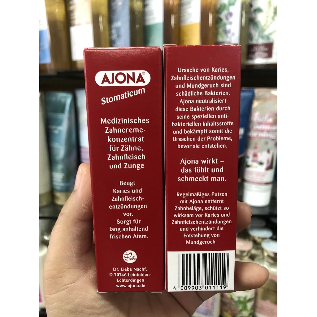 แท้ 100% exp. 2023 ยาสีฟัน เยอรมัน แท้ เข้มข้นมาก AJONA Stomaticum 25 mlexp.09/2026