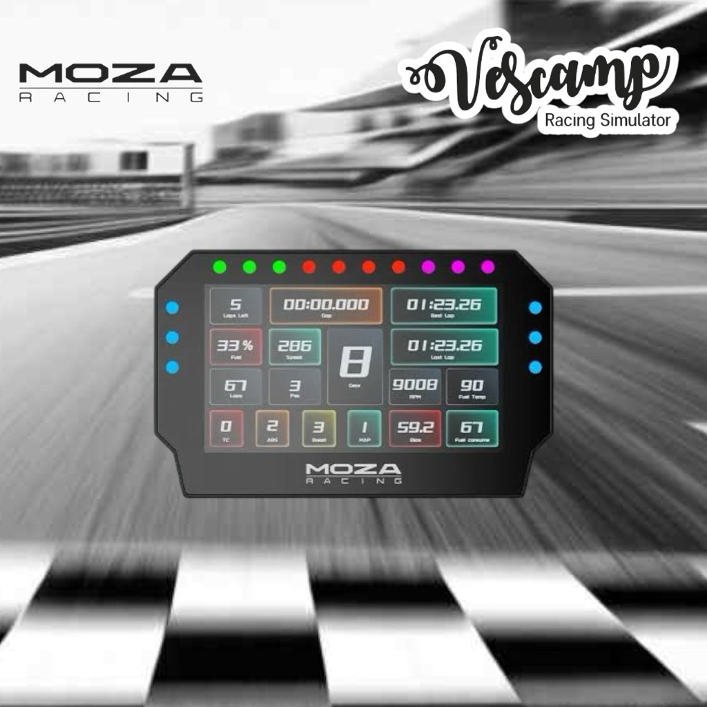 Moza Racing CM2 HD Racing Dash สำหรับ Moza ทุกรุ่น (ประกันศูนย์ 1 ปี)