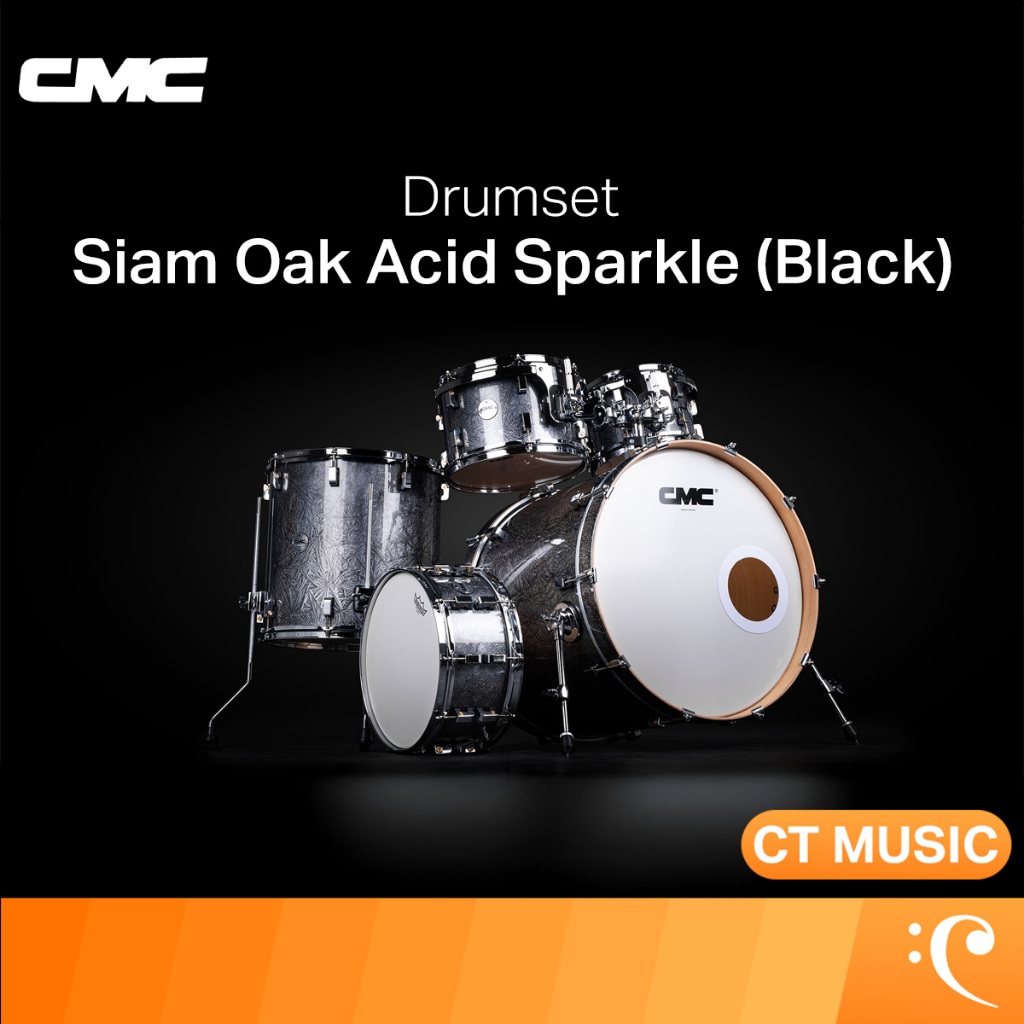 CMC Drumset Siam Oak Acid Sparkle (Black) กลองชุด