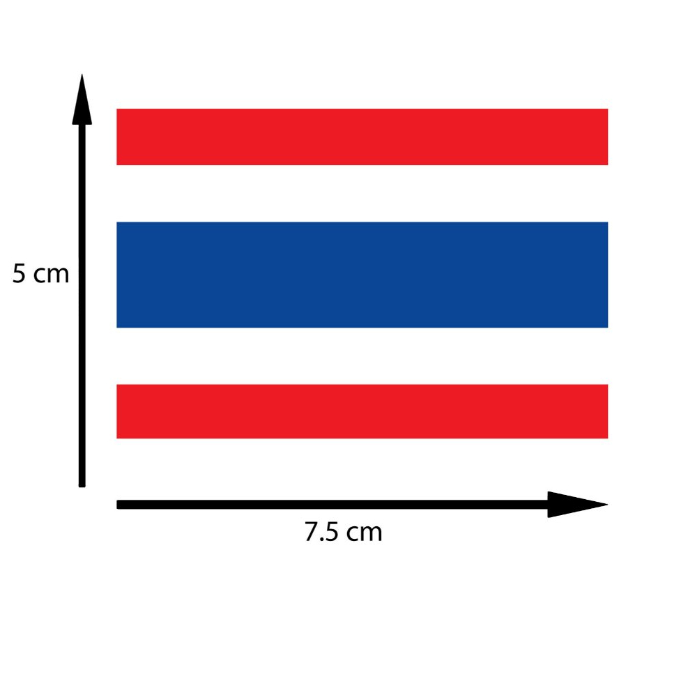 ธงชาติติดเสื้อ  อาร์มธงชาติ มีทั้งแบบปัก และ แบบรีด  งาน DFT รีดง่ายไม่ลอก