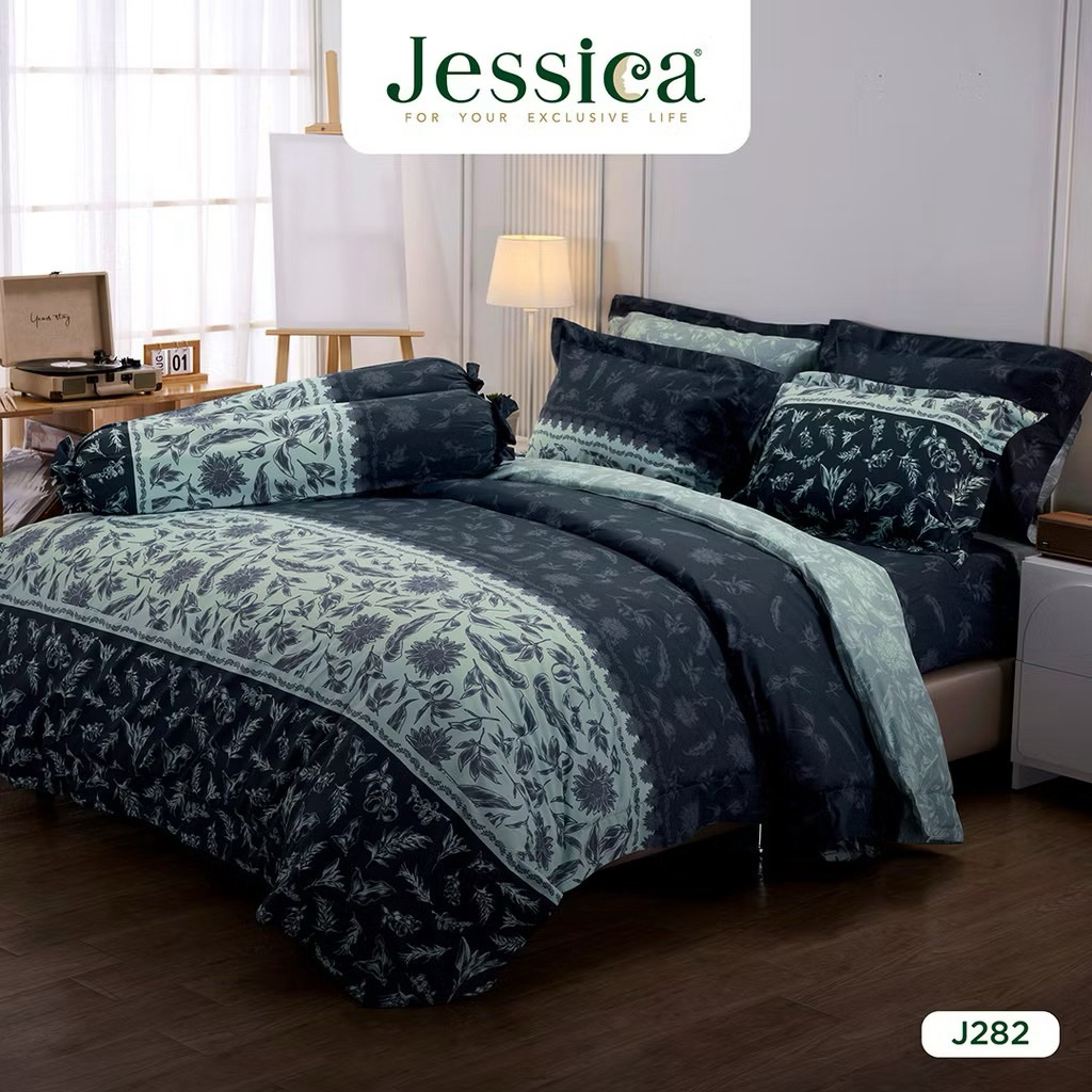 JESSICA ชุดเครื่องนอน ครบชุด 6 ฟุต 6 ชิ้น(รวมผ้านวม) รุ่น Cotton Mix ของแท้