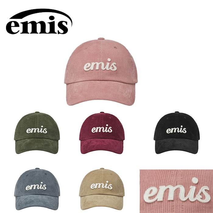 🧢EMIS Corduroy WAPPEN หมวกเบสบอล แท้ 100%✨ Unisex (ใหม่ล่าสุด) ทุกสี