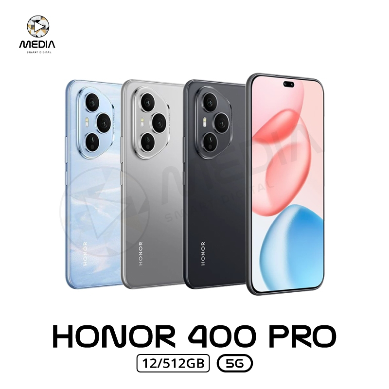 Honor 400 Pro 5G (12/512GB) หน้าจอ 6.7 นิ้ว กล้อง 200MP Snapdragon8 Gen3 แบต 6000mAh ชาร์จเร็ว 100W