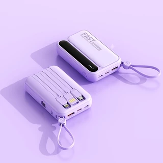 แบตสำรอง Power Bank 30000mAh รุ่น 942 มีสายในตัว4ห้ว พกง่าย สะดวกสุด มาพร้อมสายชาร์จ