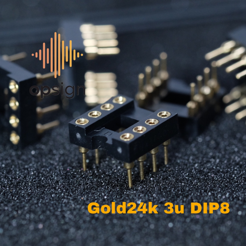 ซอคเก็ต(5ชิ้น) เคลืองทองK 3u Socket DIP8 Plated Gold 3u Luxury