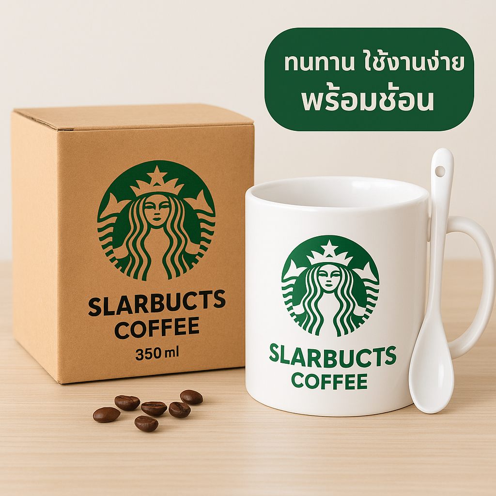 STARBUCK  แก้วกาแฟสตาร์บัค แก้วกาแฟ งานเซรามิก ทนร้อน 450ml เหมาะกับสายคาเฟ่
