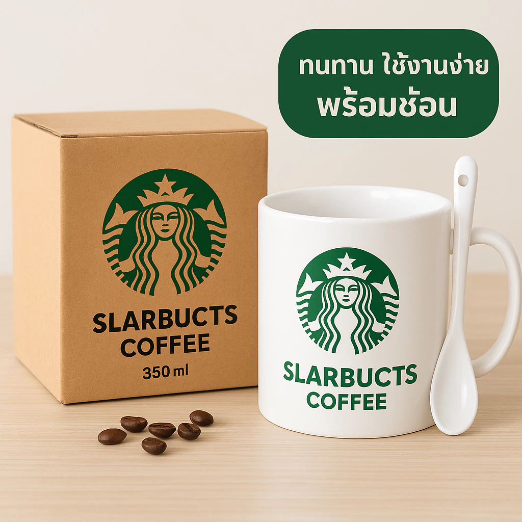 แก้วกาแฟเซรามิก Starbucks 450ml