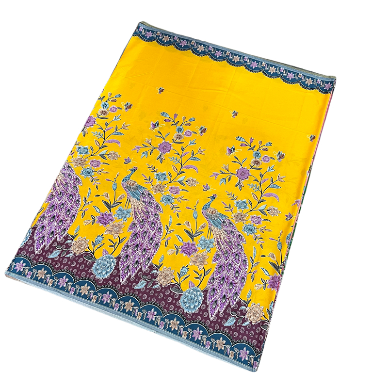 ผ้าถุงสำเร็จ ลายดอกไม้ ผ้าซิ่นลายนกยูง มีหลายสีให้เลือก  เย็มนุ่ง บแล้วพร้อ