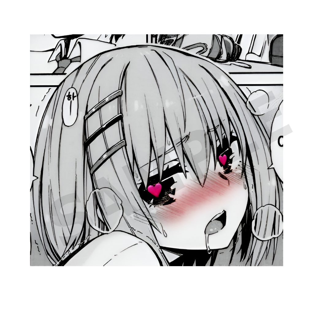 Anime Ecchi สติ๊กเกอร์ 2 แผ่น Doujin โดจิน สติ๊กเกอร์ อนิเมะ