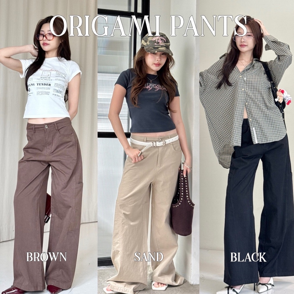 Choosedress A5227 Origami Pants กางเกงขายาว ทรงคาโก้