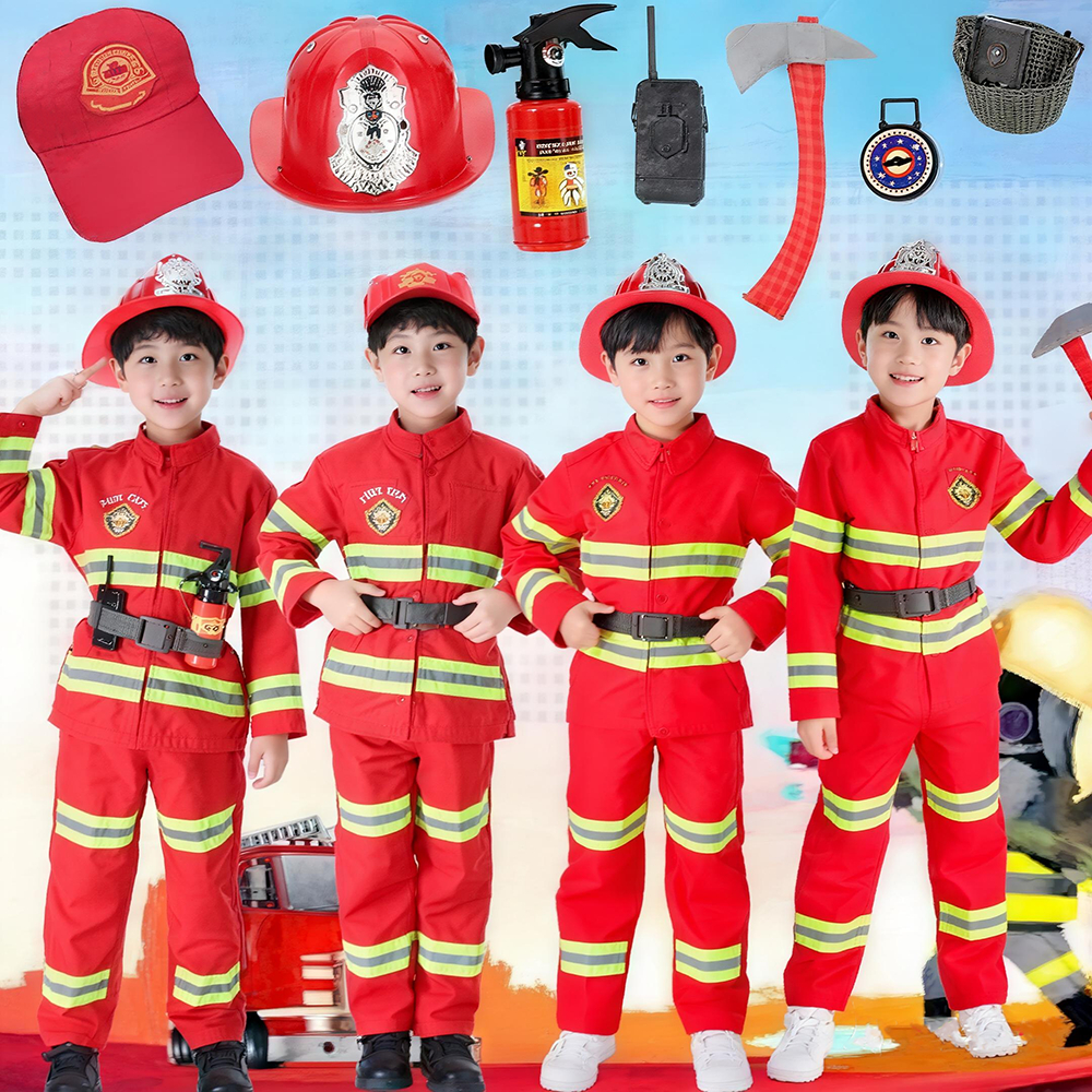 ชุดนักดับเพลิงเด็ก ชุดดับเพลิง เด็ก ชุดอาชีพ ดับเพลิง ชุดดับเพลิงเด็ก ชุดอาชีพเด็ก ชุดแฟนซีเด็ก ได้ครบชุด
