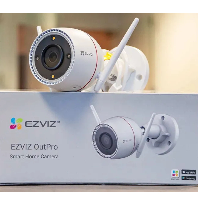 EZVIZ OUTPRO 2K C3TN (3MP) WI-FI CAMERA กล้องวงจรปิดภายนอก แสดงภาพสีในเวลากลางคืน