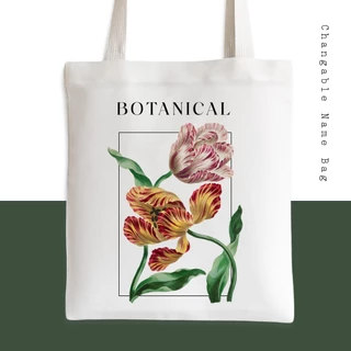 💥กระเป๋าผ้า ถุงผ้า เติมชื่อได้ Name Bags BOTANICAL POST