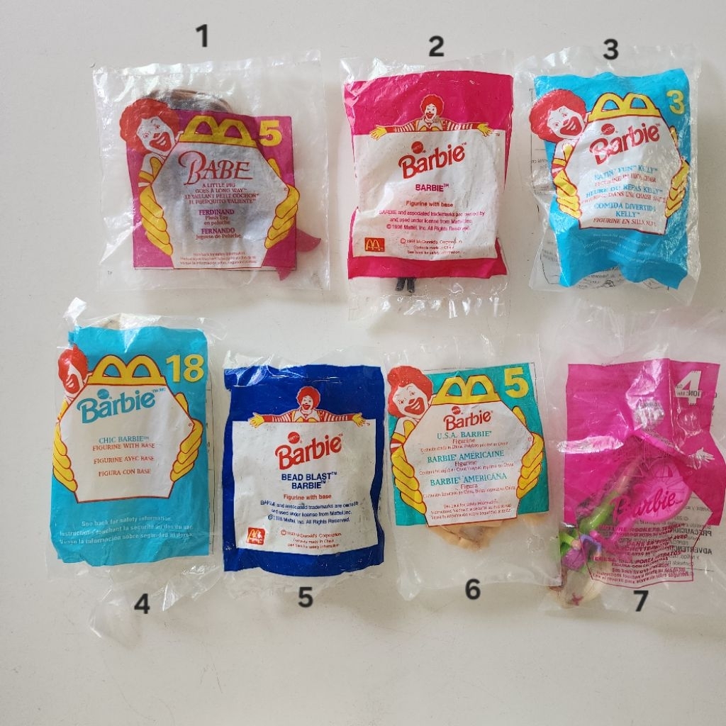 Barbie mcdonald บาร์บี้ ของเล่น mcdonald ในแพ็ค