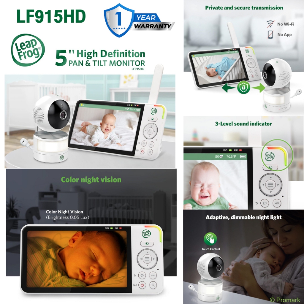 (ประกัน 1ปี) Vtech Leapfrog Baby Monitor Camera กล้องเบบี้ มอนิเตอร์ จอ LCD Direct Connect (No-Wifi) ราคา ถูกที่สุด ดีลบีเคเค แกลเลอรีภาพที่ 7