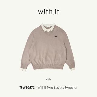 Withit Two Layers Sweater สเวตเตอร์ดับเบิ้ลเลเยอร์ - TPW10573