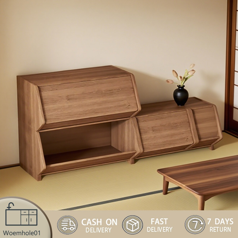 ตู้ด้านข้างสำหรับห้องนั่งเล่น ตู้เก็บของกันน้ำและกันโรคราน้ำค้าง ตู้เก็บของที่สามารถประหยัดพื้นที่ 31*29*31cmตู้เก็บของ