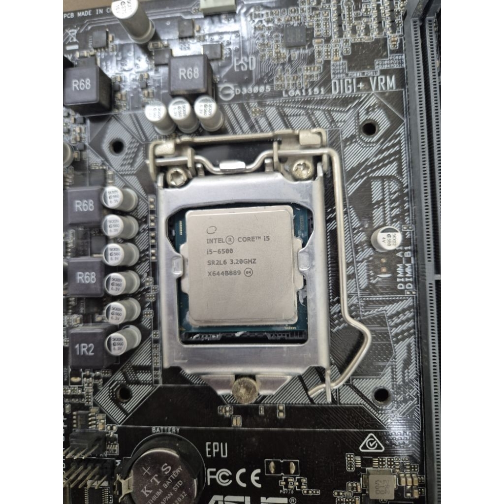 cpu i5-6500 พร้อมเมนบอร์ด asus h110mk ขายพร้อมบอร์ด