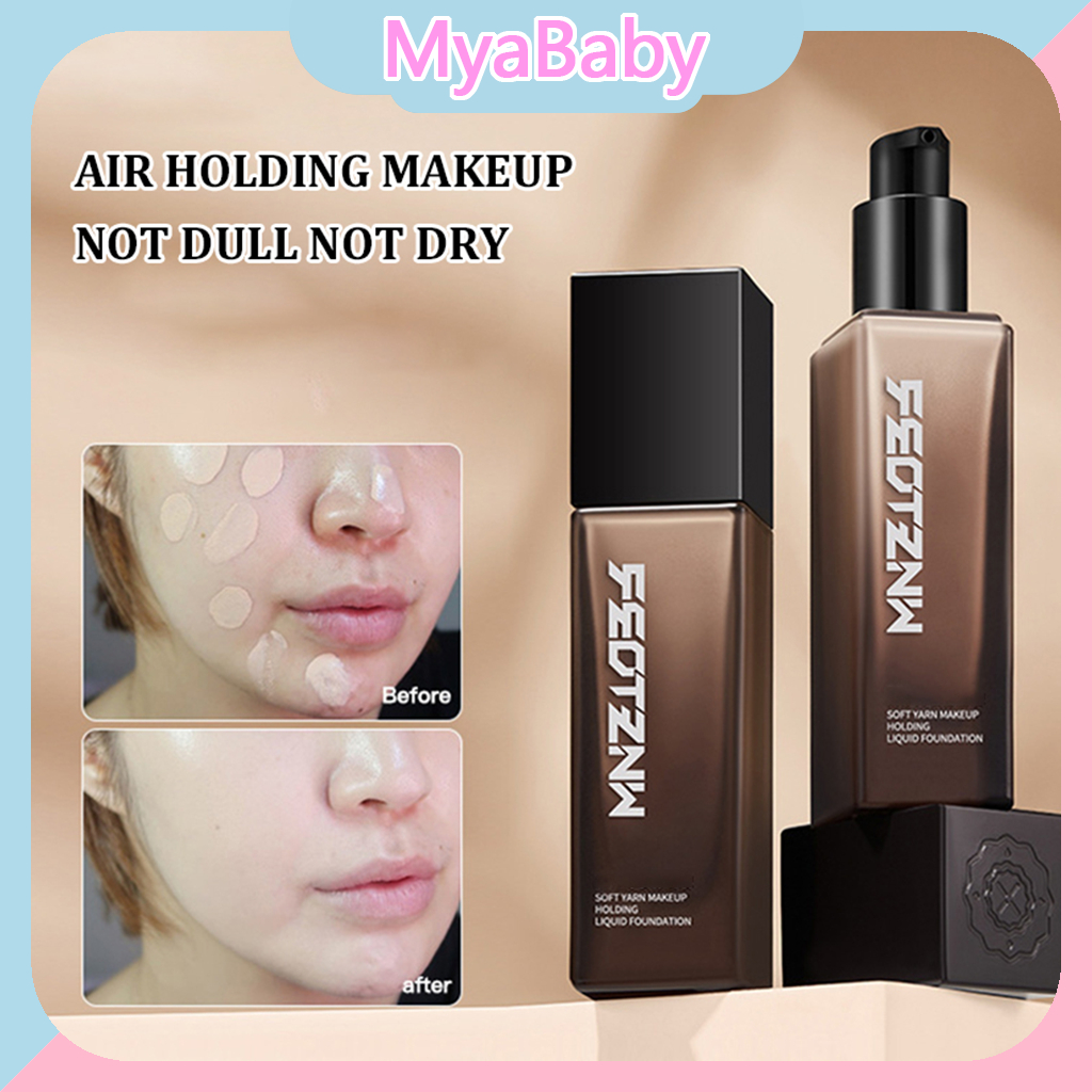 FEOTZNW เซ็ตรองพื้น คอนซีลเลอร์ป้องกันรอยเปื้อนติดทนนาน กันน้ำและกันเหงื่อ ให้ความชุ่มชื้น