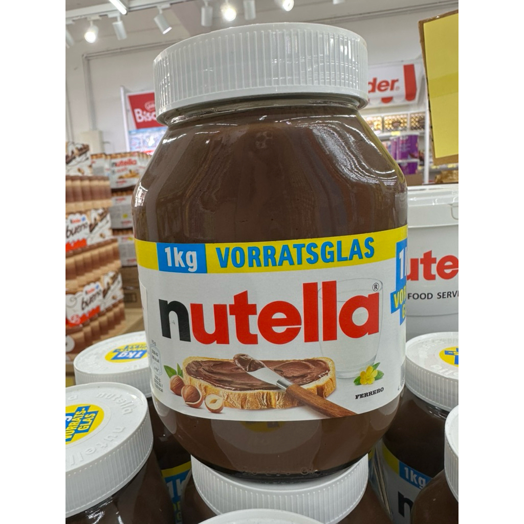 Nutella !! 1 kg นูเทลล่า ขวดแก้ว พร้อมส่ง !!