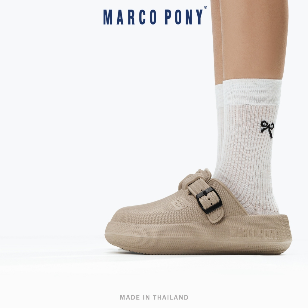 Marco Pony รองเท้าเปิดส้น รองเท้าแตะลําลอง สายปรับได้ กันลื่น น้ำหนักเบา ใส่สบาย