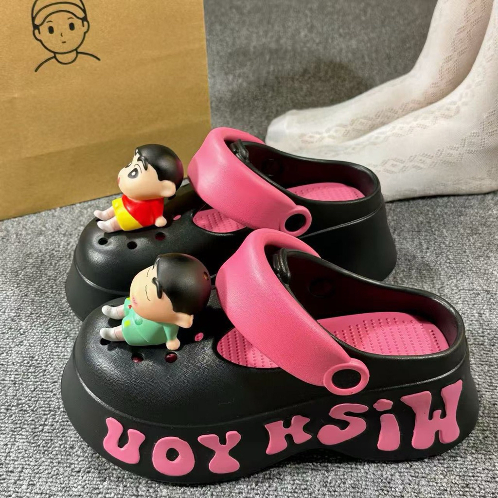 รองเท้าหัวโตชินจัง พื้นสูง 6 cm นุ่ม ใส่สบาย กวนๆ ไม่เหมือนใคร