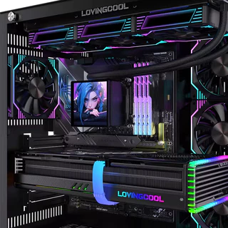LOVINGCOOL ARGB เมนบอร์ดระบายความร้อน CPU AIO CPU cooling DP240/DP360 จอภาพ DIY 4.0 นิ้ว แสดงรูปภาพ วิดีโอ และ GIF