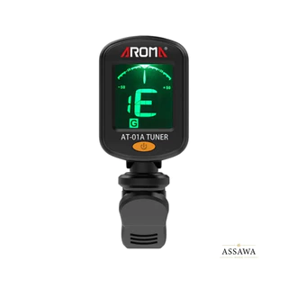AROMA เครื่องตั้งสายกีตาร์ รุ่น AT101 หรือ AT-01A จูนเนอร์ Tuner AT-101 เครื่องตั้งสาย กีต้าร์ เบส อูคูเลเล่ ไวโอลิน