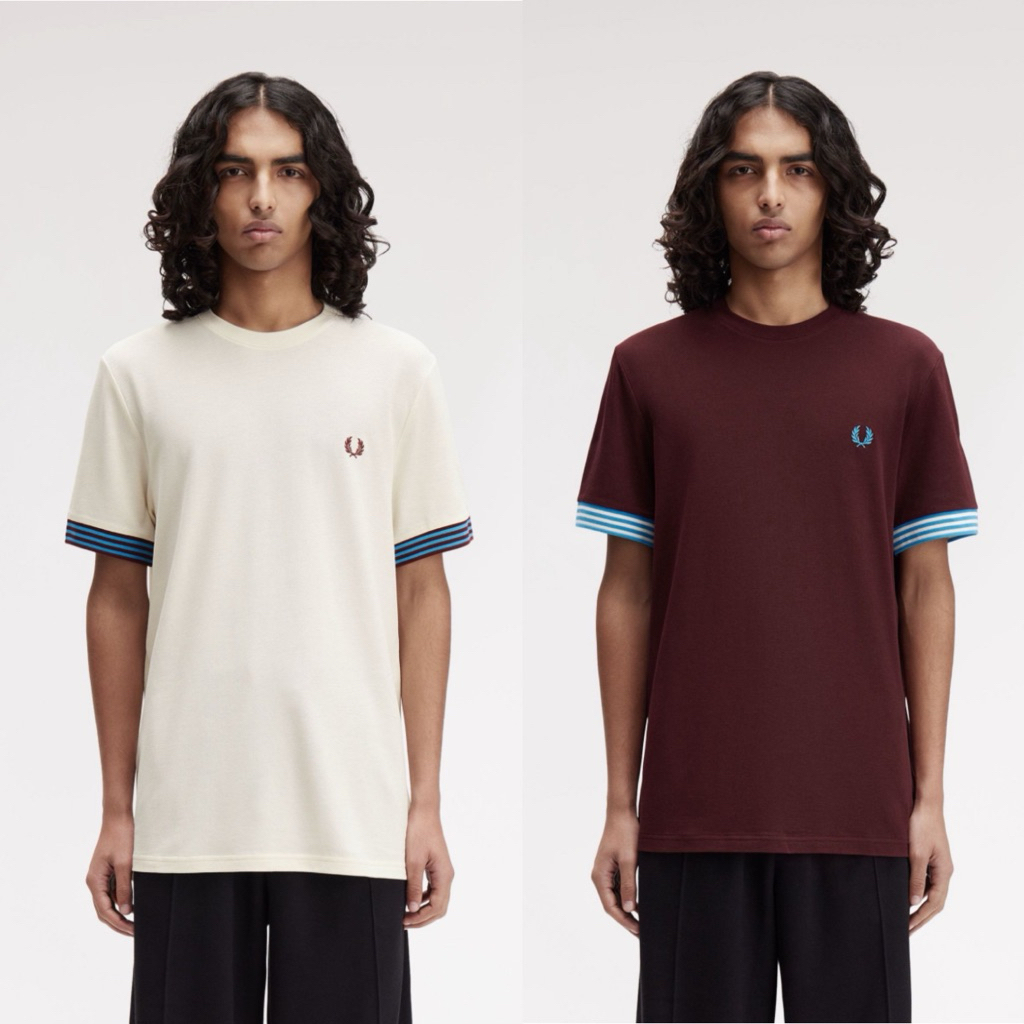 Fred perry Striped Cuff T-Shirt