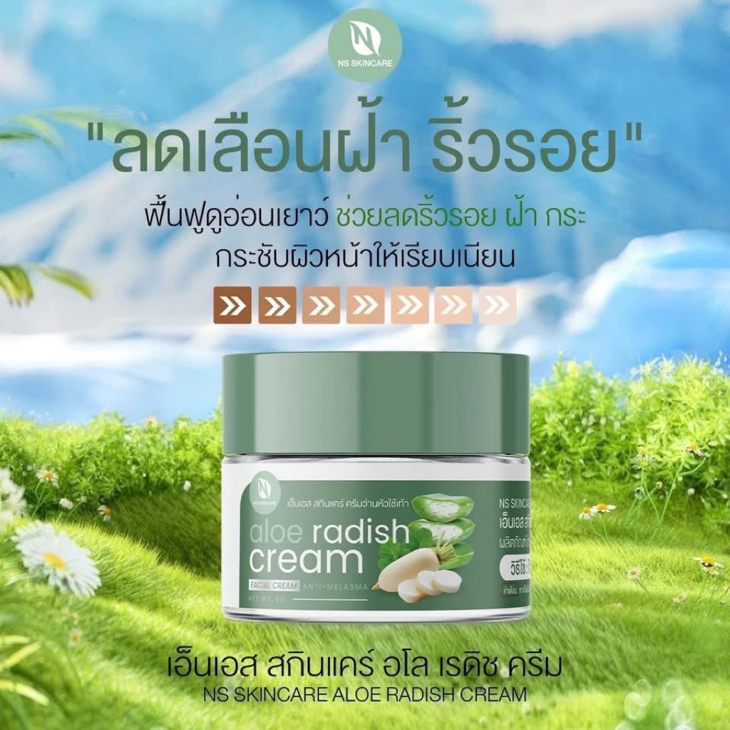 เอ็นเอส สกินแคร์ อโล เรดิช ครีมฝ้า