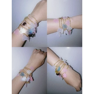 (พรี)PLASTIC BRACELET♻️สร้อยข้อมือพลาสติกแฮนด์เมด♻️
