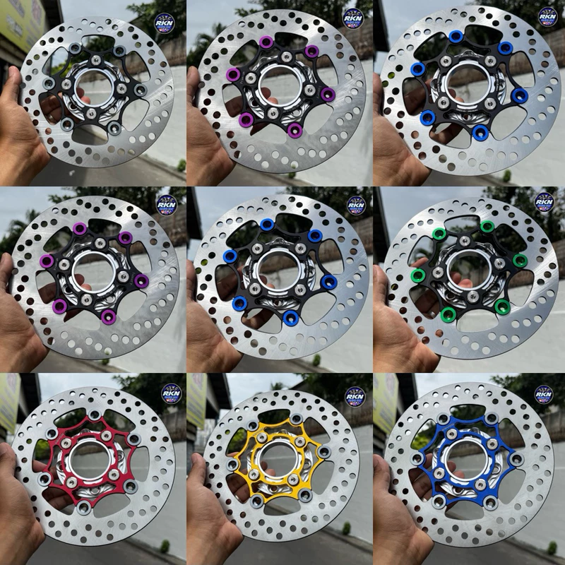 จานเบรคแต่ง🔥LAXURY 220MM.พร้อมสเปเซอร์ ตรงรุ่นใส่WAVE125R/S/บังลม (W110i/ปลาวาฬ/NOUVO/MSX/FINO/PCX2015ไม่ต้องใส่สเปเซอร