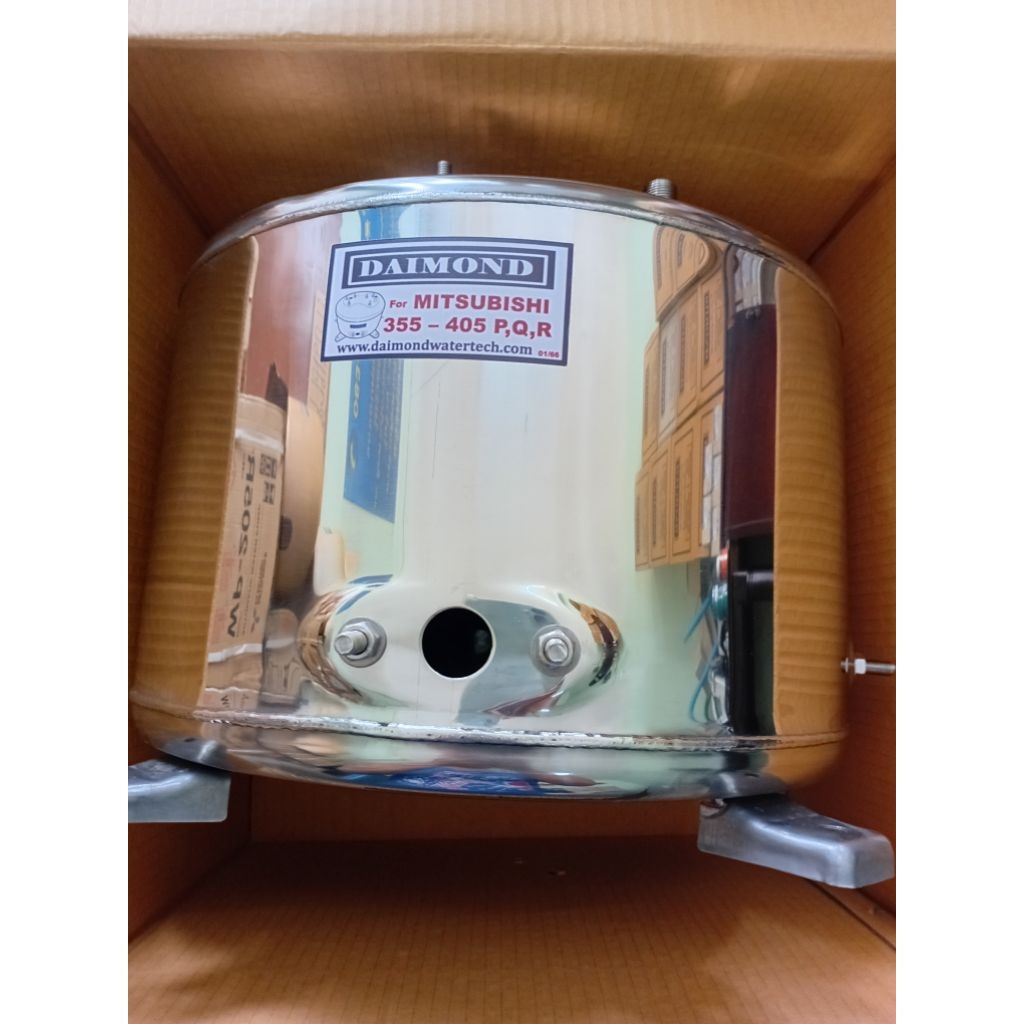 ถังปั้มน้ำสแตนเลส DAIMOND สำหรับปั้มน้ำมิตซูบิชิ MITSUBISHI รุ่น 355-405 P,Q,R,Q2,Q3,QS,Q5 รับประกัน