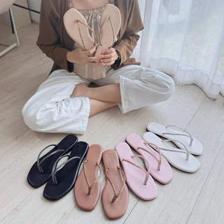 A'nolyn รุ่นคีบเพชร รองเท้าแตะพื้นนุ่ม (size 36-43) พร้อมกล่อง