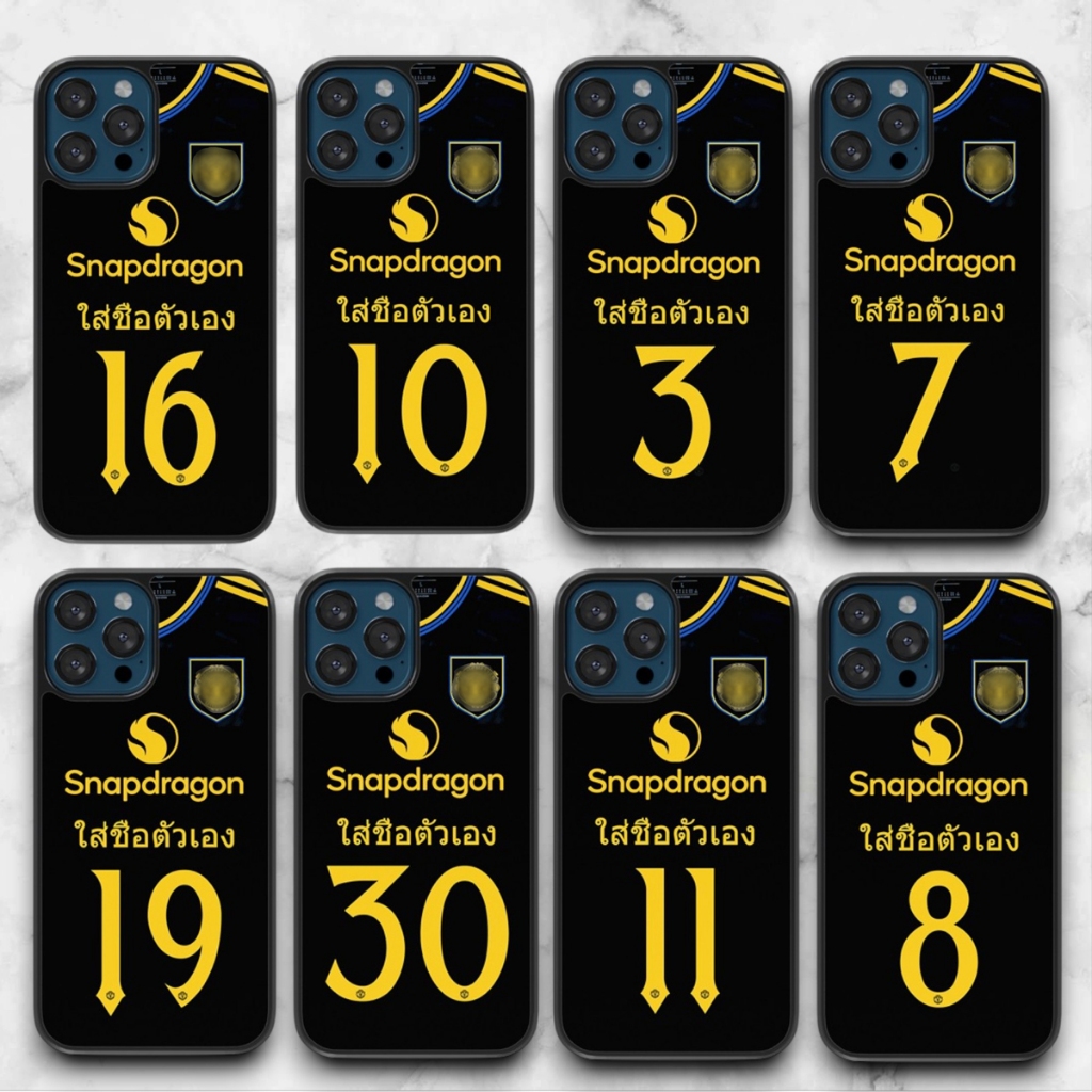 เคสแมนยู 2025-2026  (ใส่ชือตัวเอง  แจ้งรายละเอียดทางแชท ) เคสเคลือบเงา สั่งทำได้ทุกรุ่นทุกลาย