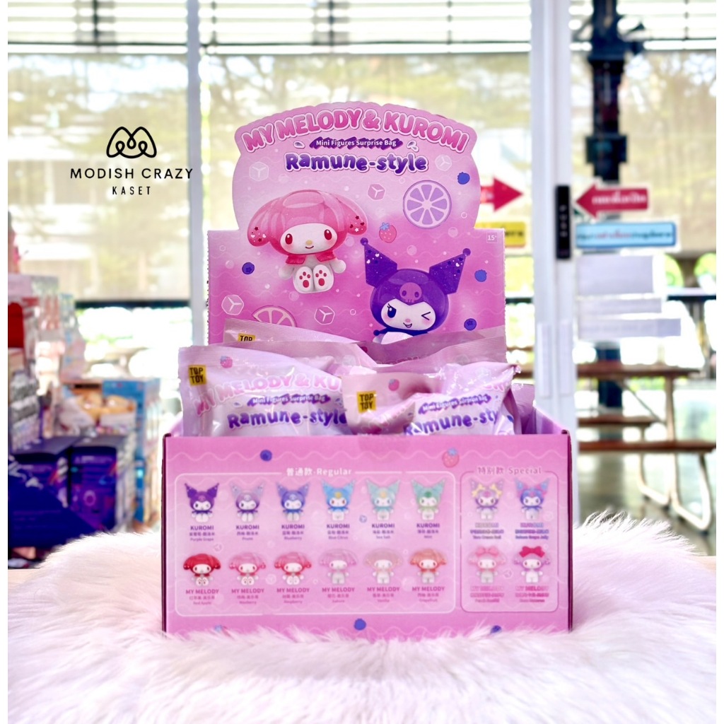 💐TOP TOY • MY MELODY & KUROMI Ramune -style Mini Figure Series