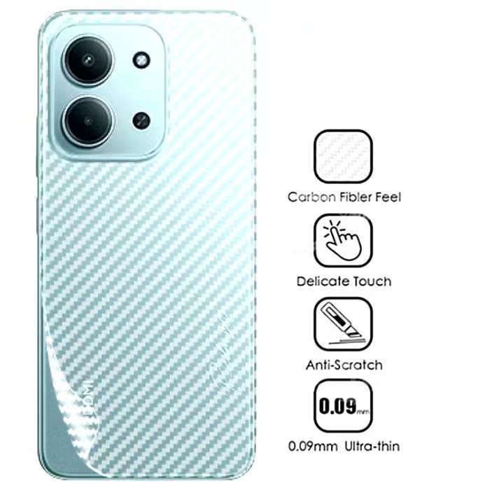 Xiaomi POCO C85/Redmi 15/Redmi 15C(ส่งในไทย)ฟิล์มหลังลายเคฟล่าXiaomi Redmi 15Cตรงรุ่น