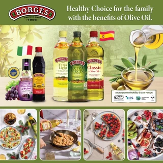 Borges บอร์เจส น้ำส้มสายชูบัลซามิค วิเนการ์ออฟโมเดนา Balsamic Vinegar of Modena 250ml.|Exp: 4 Mar 2031