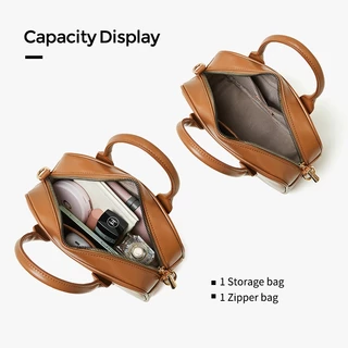 NAWOELITE Bowling Bag กระเป๋าถือผู้หญิงสีดำสไตล์วินเทจ มีสายสะพายไหล่ปรับได้ สามารถถือด้วยมือหรือสะพายข้างก็ได้
