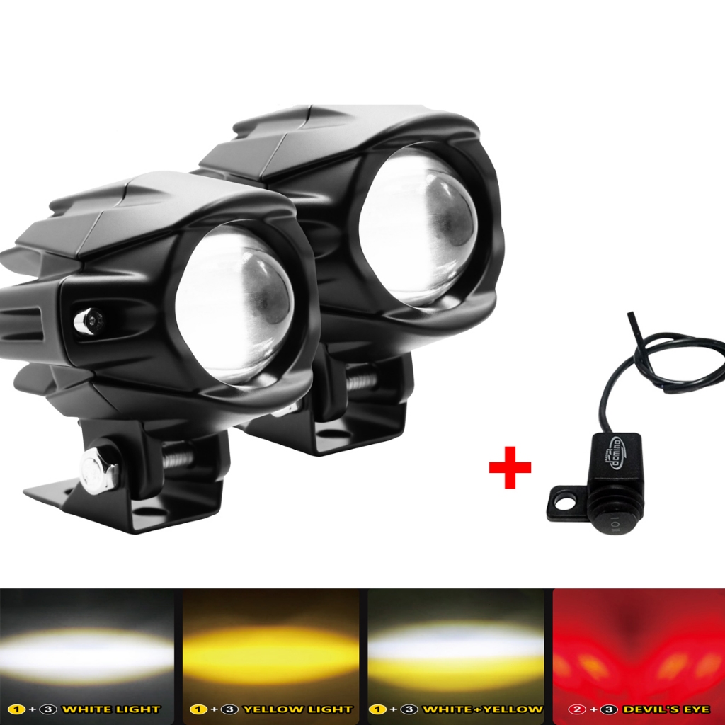 2025 Night Hawk มินิไฟขับรถไฟเสริม 150 วัตต์กันน้ำสองสี LED หมอกจุดไฟหน้า