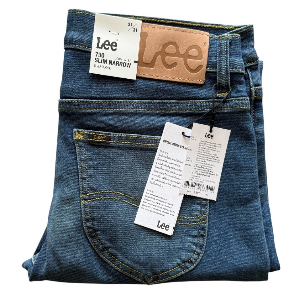 เข้าใหม่!! LEE 730 Ramone ยีนส์ขาเดฟชาย  สียีนส์ฟอก  ยืด เป้าซิป เอวต่ำ ของแท้จากช็อป